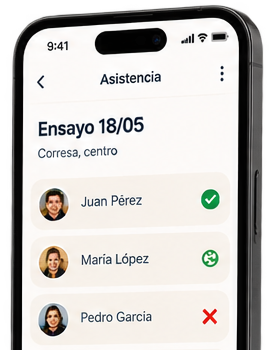 Pantalla de asistencia de Mukiro en el móvil